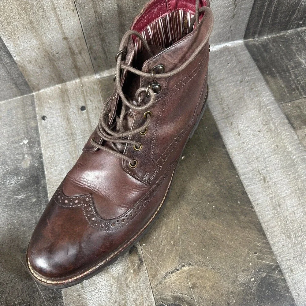 Base London Washed Brown Bower Boots Size 11 Dress Business Casual‎